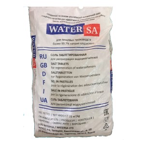 Таблетированная соль WaterSa, 25кг